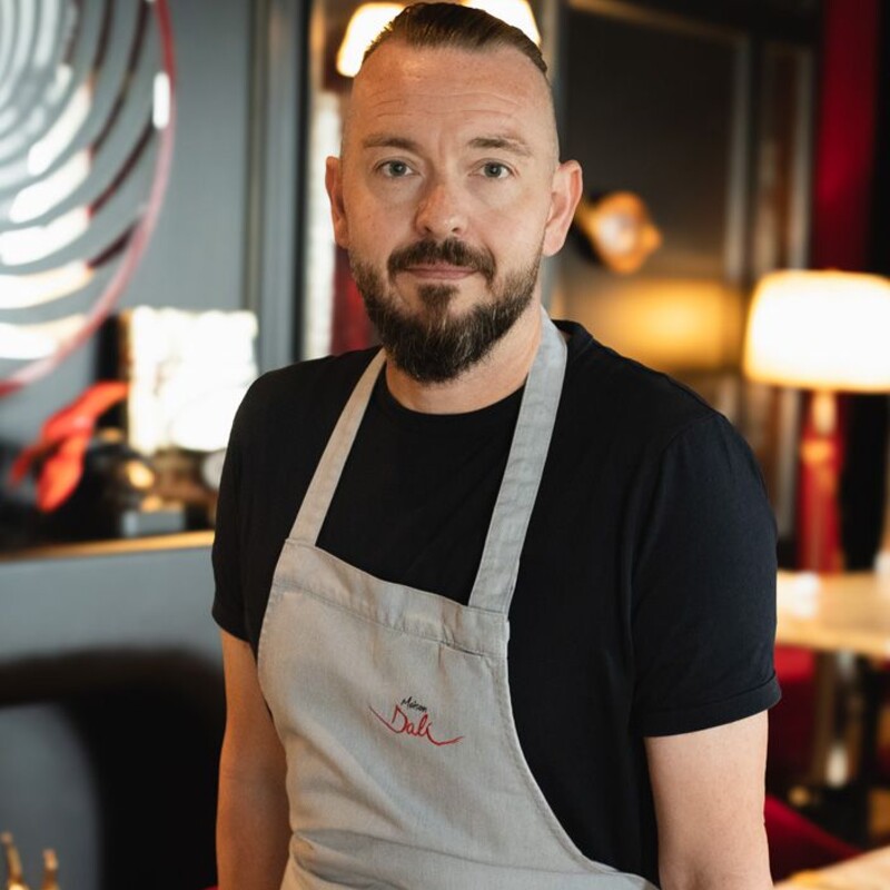 Chef Tristin Farmer in consultation - Maison Dali Dubai's Culinary Director